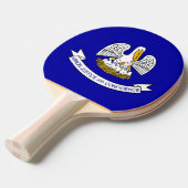 Ping Pong Paddle mit Flag Louisiana, USA Tischtennis Schläger (Vorderseite)