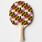 Ping Pong Paddle mit Flag Maryland, USA Tischtennis Schläger (Vorderseite)
