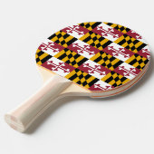 Ping Pong Paddle mit Flag Maryland, USA Tischtennis Schläger (Vorderseite)