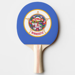 Ping Pong Paddle mit Flag Minnesota, USA Tischtennis Schläger