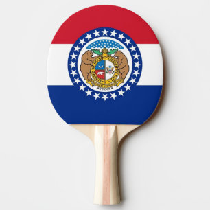 Ping Pong Paddle mit Flag Missouri, USA Tischtennis Schläger