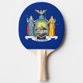 Ping Pong Paddle mit Flag New York, USA Tischtennis Schläger (Vorderseite)