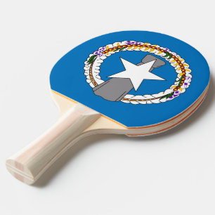 Ping Pong Paddle mit Flag Northern Mariana Tischtennis Schläger