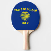 Ping Pong Paddle mit Flag Oregon Staat, USA Tischtennis Schläger (Vorderseite)