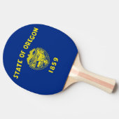 Ping Pong Paddle mit Flag Oregon Staat, USA Tischtennis Schläger (Seitenansicht)