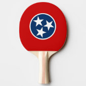Ping Pong Paddle mit Flag Tennessee, USA Tischtennis Schläger (Rückseite)