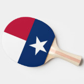 Ping Pong Paddle mit Flag Texas, USA Tischtennis Schläger (Seitenansicht)
