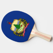 Ping Pong Paddle mit Flag Vermont, USA Tischtennis Schläger (Seitenansicht)