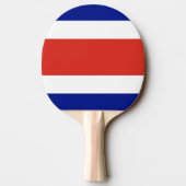 Ping Pong Paddle mit Flag von Costa Rica Tischtennis Schläger (Rückseite)