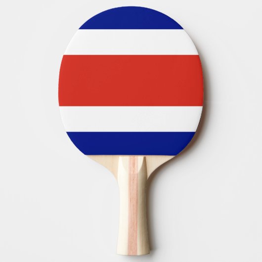 Ping Pong Paddle mit Flag von Costa Rica Tischtennis Schläger (Vorderseite)