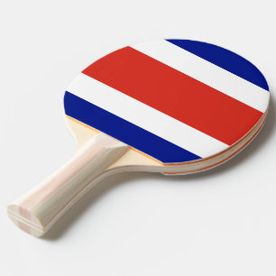 Ping Pong Paddle mit Flag von Costa Rica Tischtennis Schläger