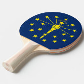 Ping Pong Paddle mit Flag von Indiana, USA Tischtennis Schläger (Vorderseite)