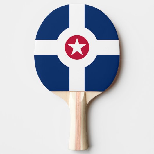 Ping Pong Paddle mit Flag von Indianapolis Tischtennis Schläger (Vorderseite)