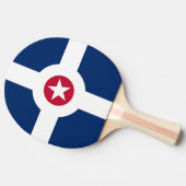 Ping Pong Paddle mit Flag von Indianapolis Tischtennis Schläger (Seitenansicht)