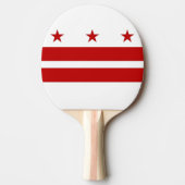 Ping Pong Paddle mit Flag Washington DC, USA Tischtennis Schläger (Vorderseite)
