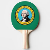 Ping Pong Paddle mit Flag Washington, USA Tischtennis Schläger (Rückseite)