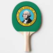 Ping Pong Paddle mit Flag Washington, USA Tischtennis Schläger (Vorderseite)