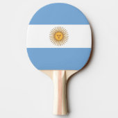 Ping Pong Paddle mit Flagge Argentiniens Tischtennis Schläger (Rückseite)