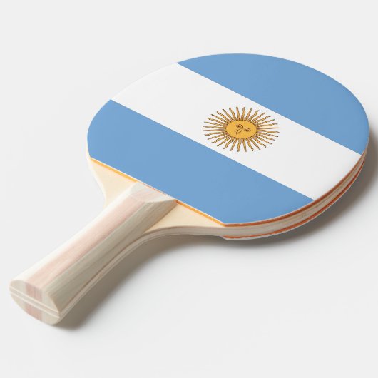 Ping Pong Paddle mit Flagge Argentiniens Tischtennis Schläger (Vorderseite)