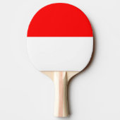 Ping Pong Paddle mit Flagge Indonesiens Tischtennis Schläger (Rückseite)