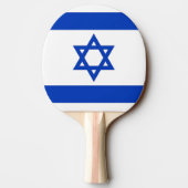 Ping Pong Paddle mit Flagge Israels Tischtennis Schläger (Rückseite)