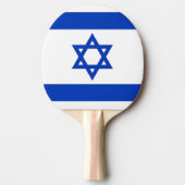 Ping Pong Paddle mit Flagge Israels Tischtennis Schläger (Vorderseite)