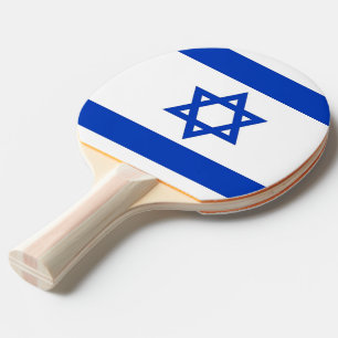 Ping Pong Paddle mit Flagge Israels Tischtennis Schläger