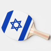 Ping Pong Paddle mit Flagge Israels Tischtennis Schläger (Seitenansicht)