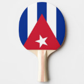 Ping Pong Paddle mit Flagge Kubas Tischtennis Schläger (Vorderseite)