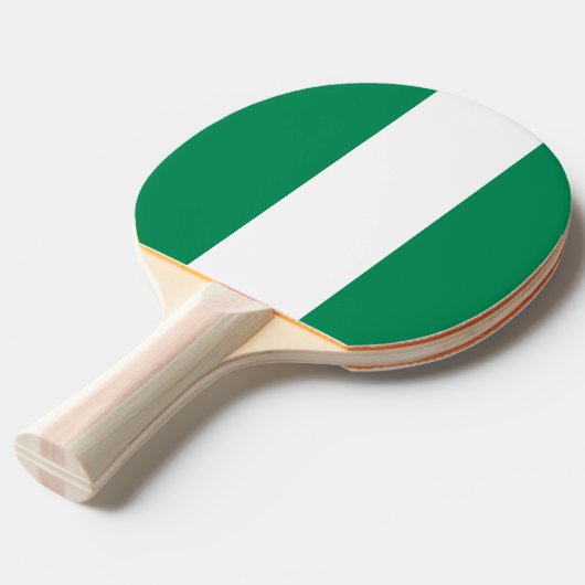 Ping Pong Paddle mit Flagge Nigerias Tischtennis Schläger (Vorderseite)