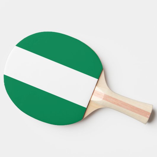 Ping Pong Paddle mit Flagge Nigerias Tischtennis Schläger (Seitenansicht)