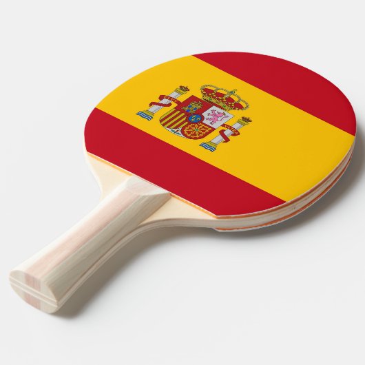Ping Pong Paddle mit Flagge Spaniens Tischtennis Schläger (Vorderseite)