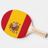 Ping Pong Paddle mit Flagge Spaniens Tischtennis Schläger (Seitenansicht)