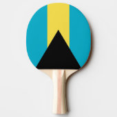 Ping Pong Paddle mit Flagge von Bahamas Tischtennis Schläger (Rückseite)