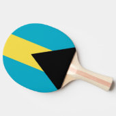 Ping Pong Paddle mit Flagge von Bahamas Tischtennis Schläger (Seitenansicht)