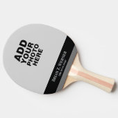 Ping Pong Paddle mit Foto und Name Tischtennis Schläger (Seitenansicht)
