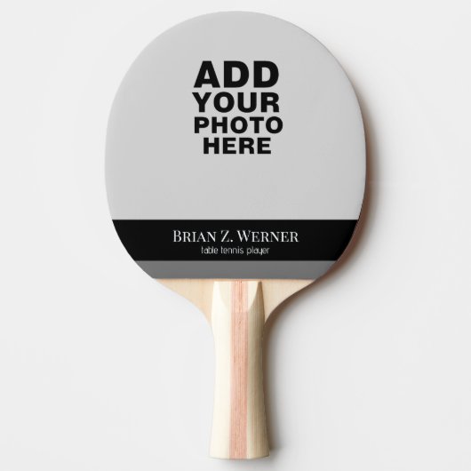 Ping Pong Paddle mit Foto und Name Tischtennis Schläger (Vorderseite)