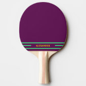 Ping Pong Paddle mit Initialen Tischtennis Schläger (Rückseite)