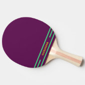 Ping Pong Paddle mit Initialen Tischtennis Schläger (Seitenansicht)