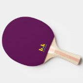 Ping Pong Paddle mit Initialen Tischtennis Schläger (Seitenansicht)