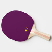 Ping Pong Paddle mit Initialen Tischtennis Schläger (Seitenansicht)