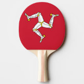 Ping Pong Paddle mit Isle of Man Flag Tischtennis Schläger (Rückseite)