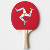 Ping Pong Paddle mit Isle of Man Flag Tischtennis Schläger (Vorderseite)