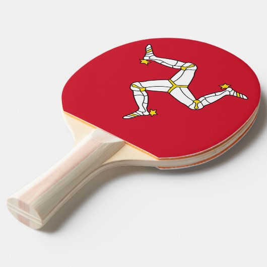 Ping Pong Paddle mit Isle of Man Flag Tischtennis Schläger (Vorderseite)