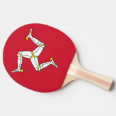 Ping Pong Paddle mit Isle of Man Flag Tischtennis Schläger (Seitenansicht)