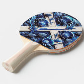 Ping Pong Paddle mit schottischen Thistles Tischtennis Schläger (Vorderseite)