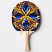 Ping Pong Paddle mit Schweden Farben Tischtennis Schläger (Vorderseite)