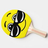 Ping-Pong Paddle mit Smile Face - HAMbWG Tischtennis Schläger (Seitenansicht)