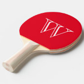 Ping Pong Paddle Monogram Letter Ping Pong Paddel Tischtennis Schläger (Vorderseite)