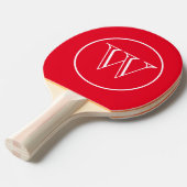 Ping Pong Paddle Monogram Letter Tischtennis Schläger (Vorderseite)